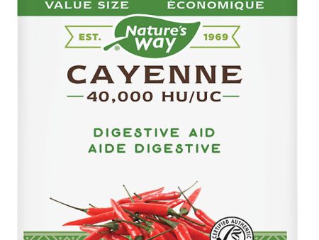 NATURE S WAY Cayenne (40,000 HU -180 caps ) Hot on Sale