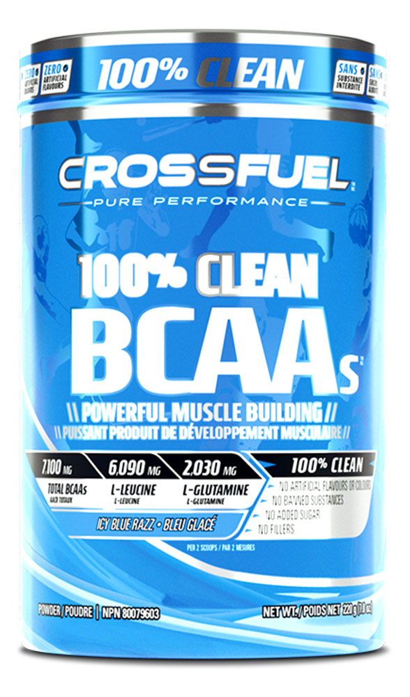 CROSSFUEL 100% Clean BCAAs (Blue Raspberry - 220 gr) Fashion