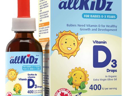 ALLKIDZ NATURALS Vitamin D3 (Baby - 25 ml) Sale