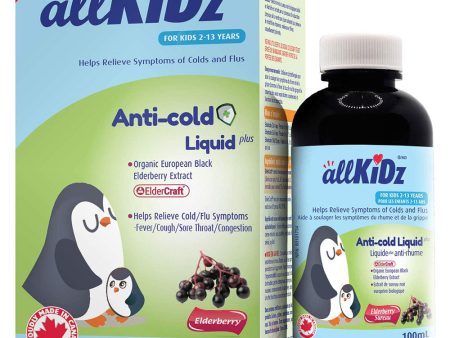 ALLKIDZ NATURALS Anti-Cold Liquid Plus (Elderberry - 100 ml) Discount