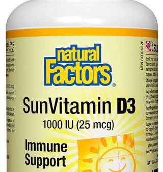 NATURAL FACTORS SunVitamin D3 (1000 IU - 90 tabs) on Sale