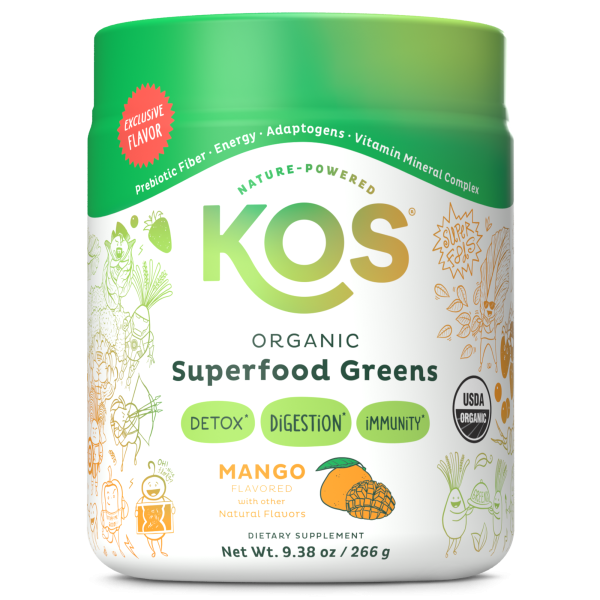 KOS Organic Superfood Greens - Mango Flavor Discount