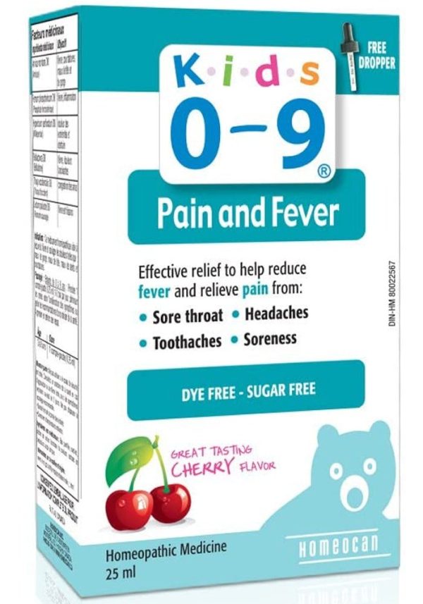 HOMEOCAN Kids 0-9 Pain and Fever  (25 ml) Online now