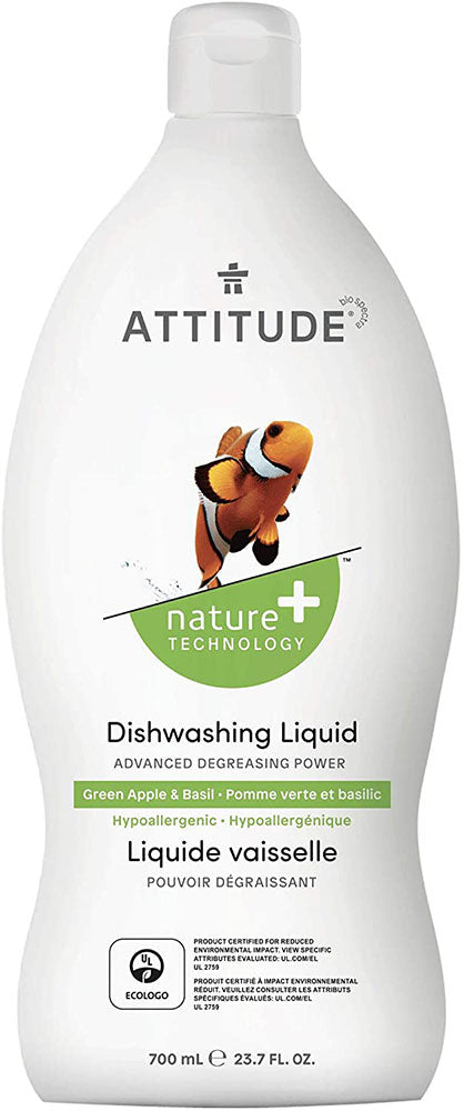 ATTITUDE Dishwash Liquid Green Apple & Basil  (700 ml) Online Hot Sale