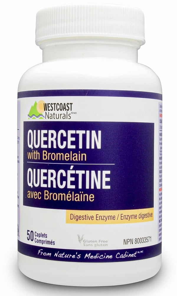 WESTCOAST NATURALS Quercetin with Bromelain (50 caps) Supply