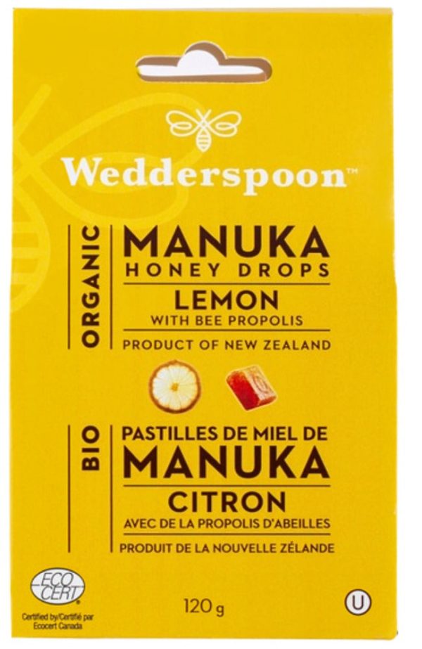 WEDDERSPOON Organic Manuka Honey Drops (Lemon - 120 Gr) For Cheap