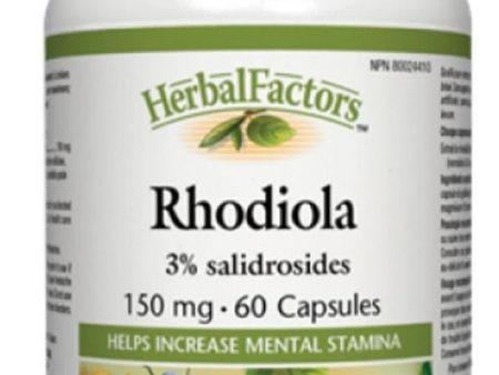 HERBAL FACTORS Rhodiola 150mg 60 caps Online Hot Sale