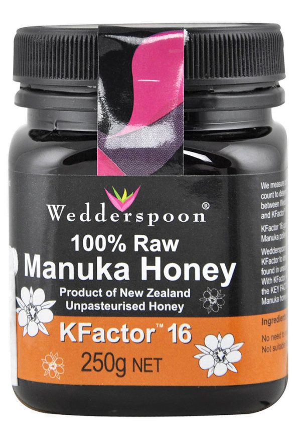 WEDDERSPOON 100% Raw Manuka Honey (Kfactor 16 - 250 Gr) on Sale