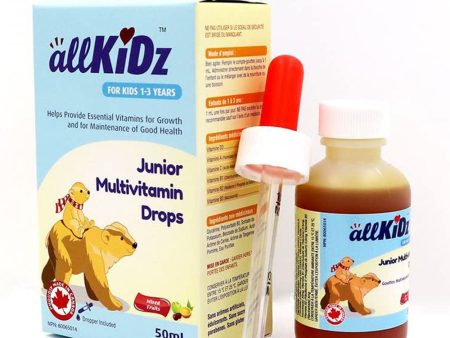 ALLKIDZ NATURALS Junior Multivitamin Drops (50 ml) Fashion