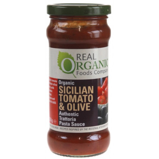 Sicilian Tomato & Olive Pasta Sauce Organic Hot on Sale